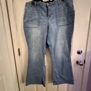 Light Blue Flared Jeans